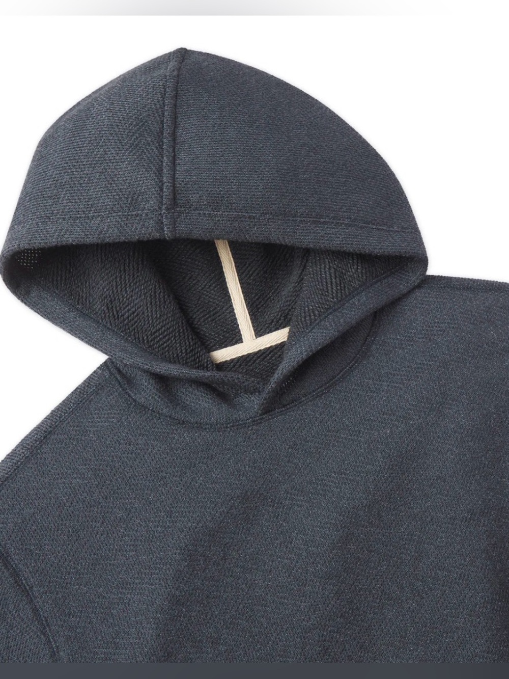 NWT Linksoul Coastal Terry Hoodie XL Blue Herringbone - Picture 4 of 12
